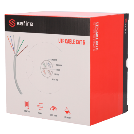 Safire UTP Cat6 SF-UTP6-100-23AWG-G 