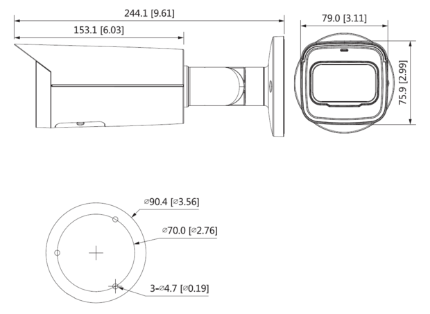 Dahua  IPC-HFW3841TP-ZS-S2 8MP Vari-focal lens Bullet