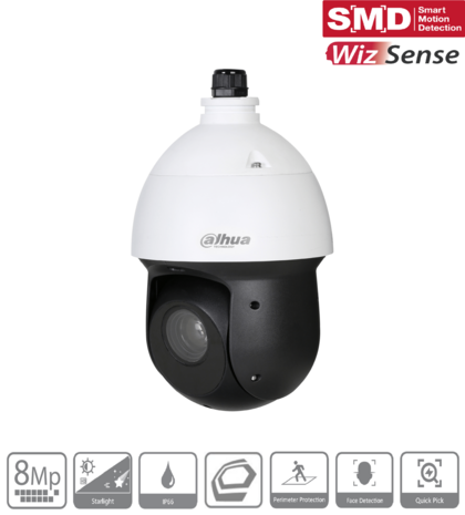 8MP Wizsense Dahua SD49825GB-HNR Speed Dome